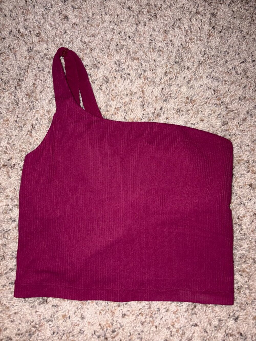 Lululemon Athletica Ribbed Nulu Asymmetrical Yoga Tank